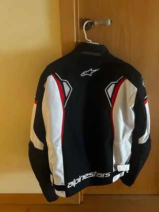 Chaqueta Moto Alpinestars Talla M Negra/Blanca.