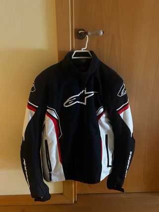 Chaqueta Moto Alpinestars Talla M Negra/Blanca.