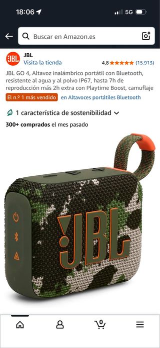 Altavoz JBL GO 4 Camuflaje