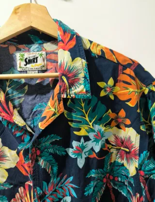 Camisa corta estampada flores de Pull&Vbear