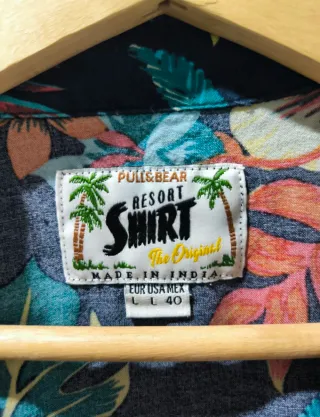 Camisa corta estampada flores de Pull&Vbear