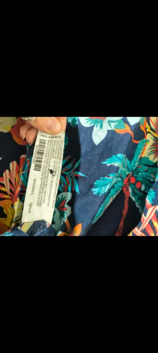 Camisa corta estampada flores de Pull&Vbear