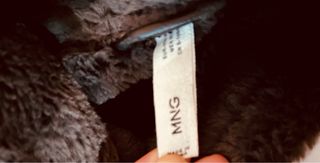 Chaqueta Mango efecto piel forrada