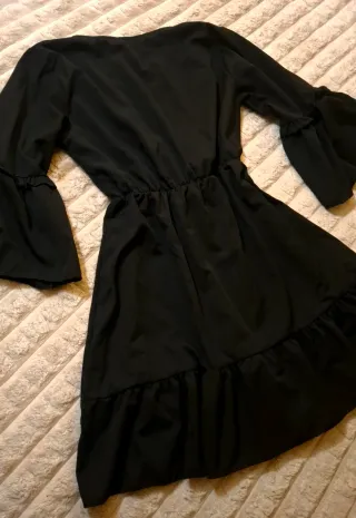 Mini Abito Nero Taglia Unica Nuovo