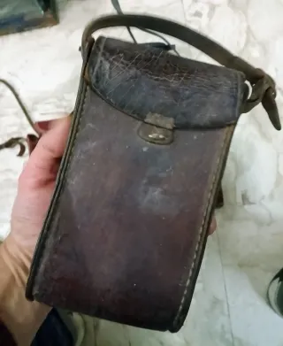 5 custodie astucci in cuoio per macchine fotografi