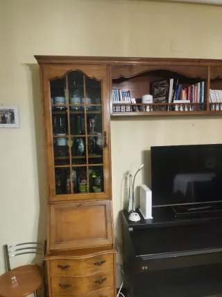 Mueble puente salón madera