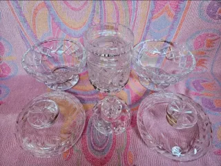 Set 3 Piezas Cristal Tallado