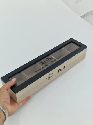 Scatola Porta Bustine Tè in Legno