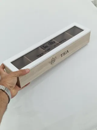 Scatola Porta Bustine Tè in Legno