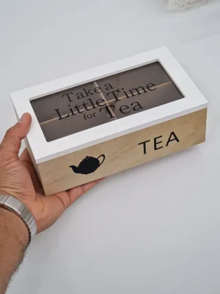Scatola Porta Bustine Tè in Legno
