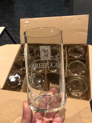 12 Vasos de Cristal Arehucas