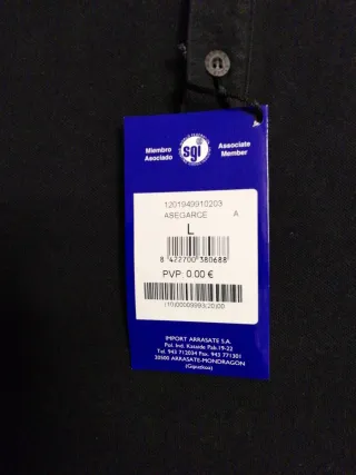 Polo Astore Negro Manga Corta Talla M