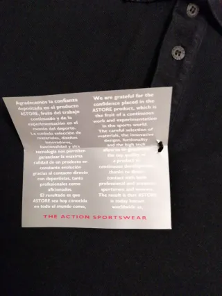 Polo Astore Negro Manga Corta Talla M