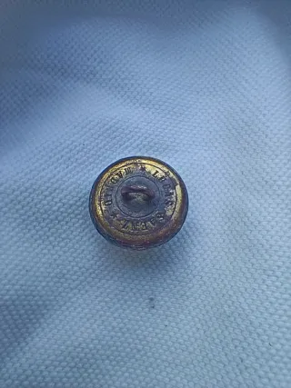 Botón militar antiguo Infanterìa, 1834-1931