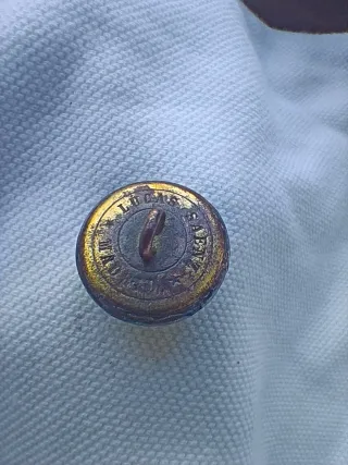 Botón militar antiguo Infanterìa, 1834-1931