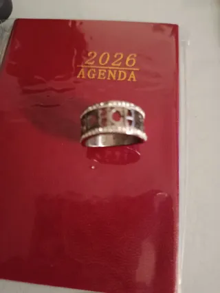 Anillo Carolina Herrera Plateado Brillantes