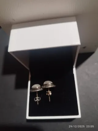 Pendientes de PLATA con piedra de luna