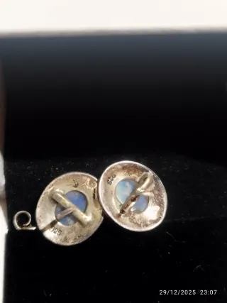 Pendientes de PLATA con piedra de luna