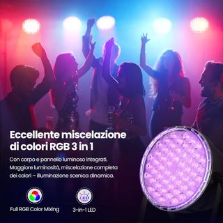 Faretti Par Can RGB 3-in-1