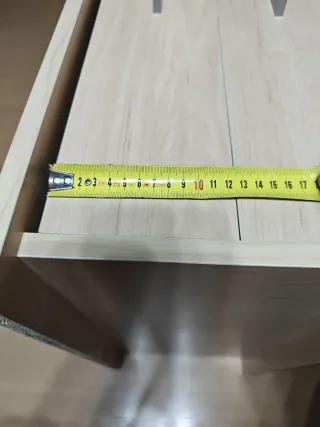 Cajonera doble beige madera