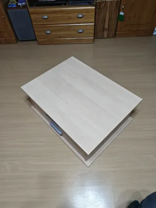Cajonera doble beige madera
