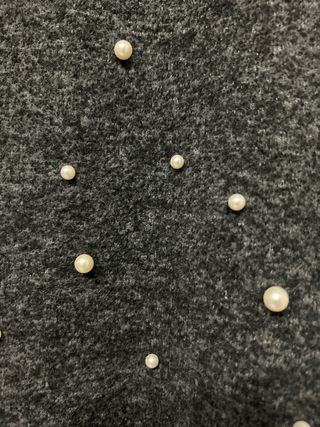 Jersey Zara Perlas Talla Única Gris