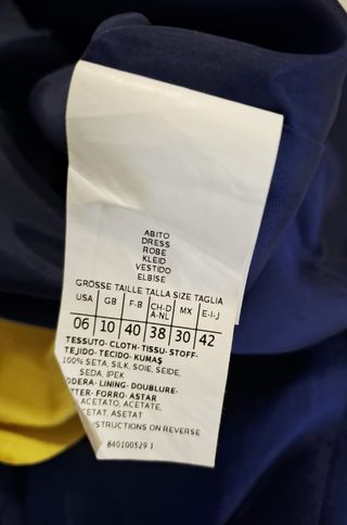 Abito Max&Co Taglia 42 Blu Giallo