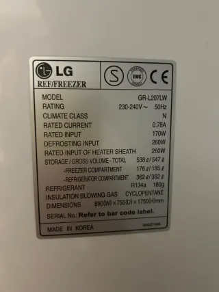 Frigorífico Americano LG