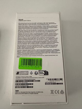 Iphone 15 128GB NUEVO