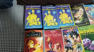 Lote Películas VHS Disney y Dragon Ball dos euros