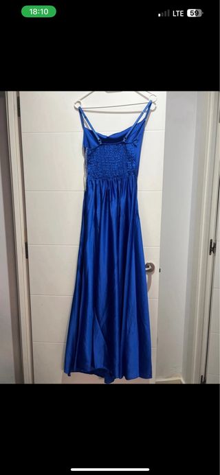 Vestido de fiesta azul largo