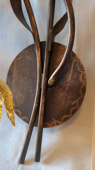 Aplique vintage Ilumican cristal de Murano y latón