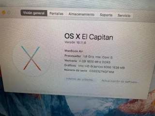 MacBook Air 11 2015 Plata