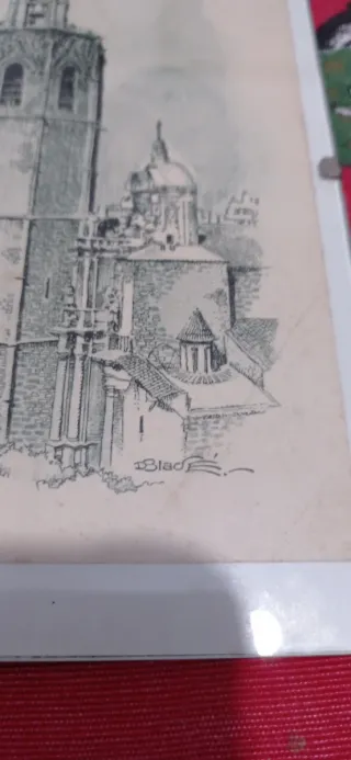 Dibujo de El Micalet. Simbolo de València