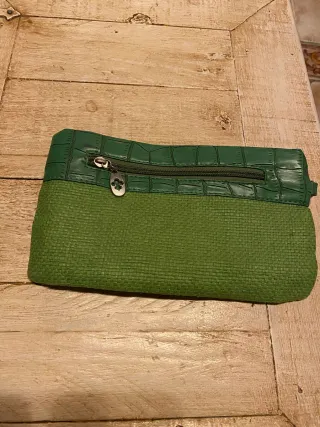 Bolso de mano verde