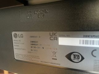 Monitor LG 23,8'' nero