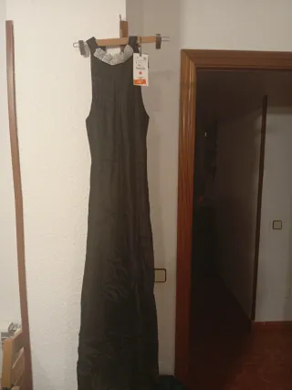 Vestido largo fiesta negro