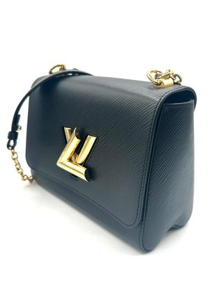 Bolso Louis Vuitton Twist MM Negro Dorado