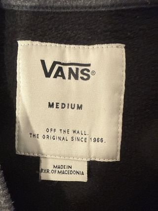 Sudadera Vans Hamburguesa Gris Talla grande