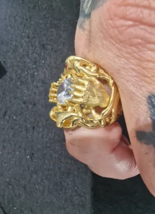 Anillo Oro 18kt con Gran Circonita