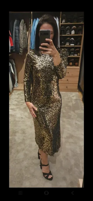 Vestido lentejuelas Sfera Talla S