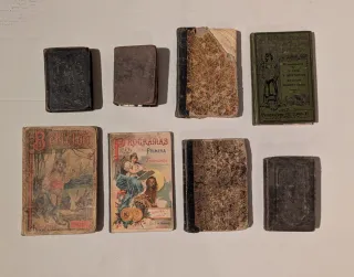 Lote 8 libros antiguos