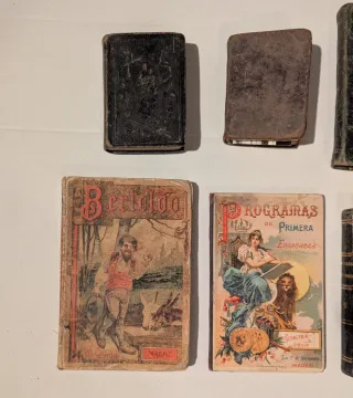 Lote 8 libros antiguos