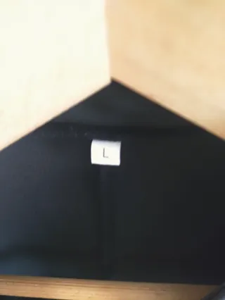 Chaqueta poliester negro mujer