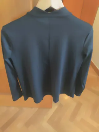 Chaqueta poliester negro mujer