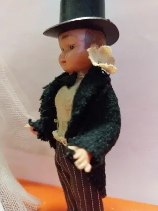 Pareja Novios Vintage Muñecos. Ojos móviles.