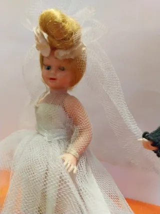 Pareja Novios Vintage Muñecos. Ojos móviles.