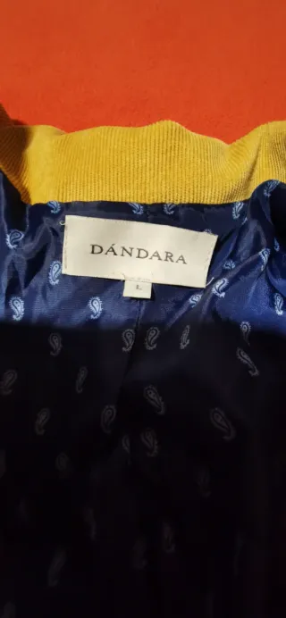 Chaqueta de pana mostaza