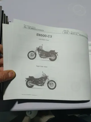 Catálogo Kawasaki EN500 Piezas Recambio