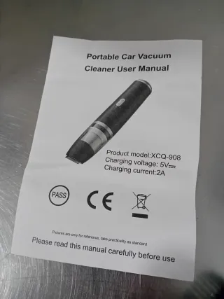 Aspirador de mano portátil y accesorios